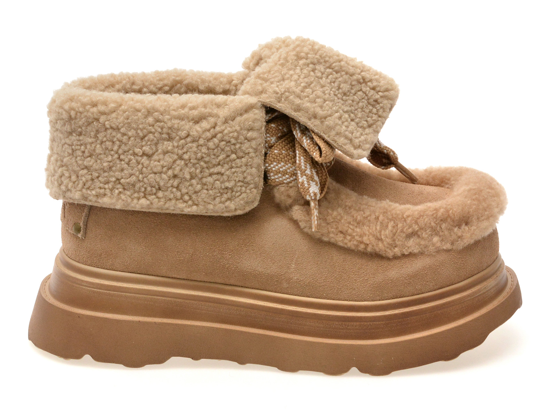 Ghete GRYXX bej, 3088, din piele intoarsa