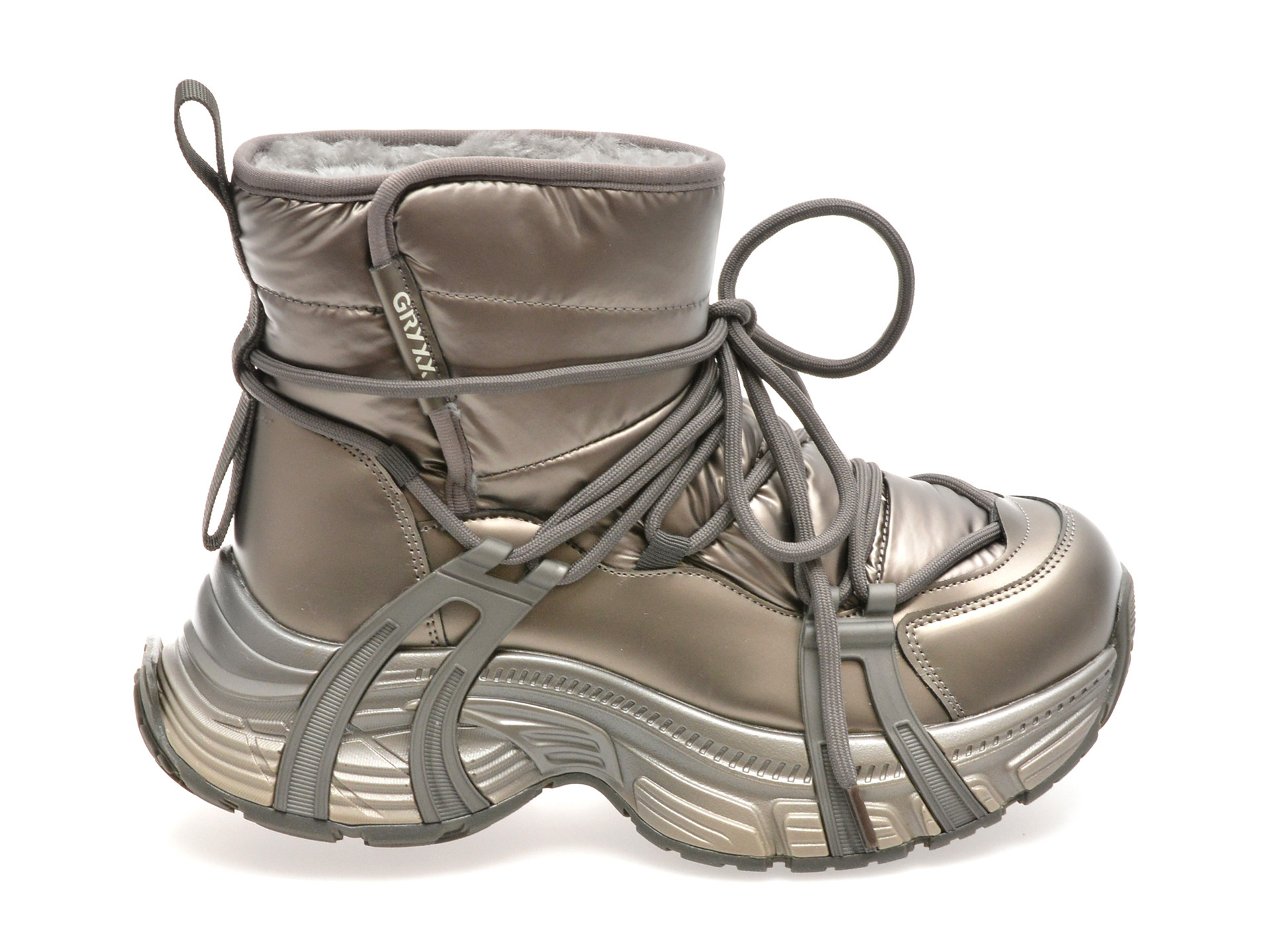 Ghete GRYXX gri, 25810, din material textil
