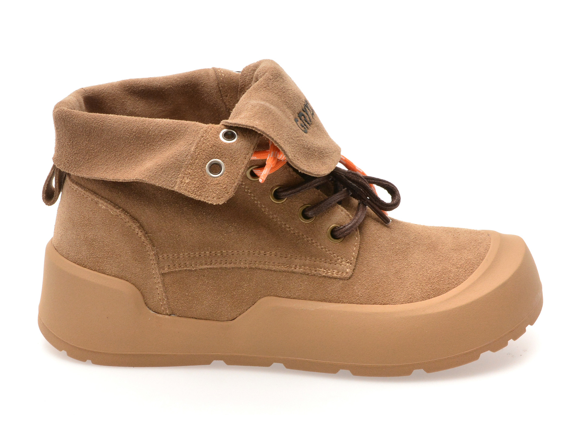 Ghete GRYXX maro, 26601, din piele intoarsa