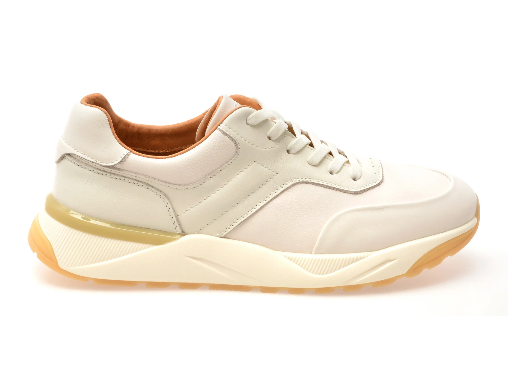 Pantofi sport GRYXX albi, LN13, din piele naturala