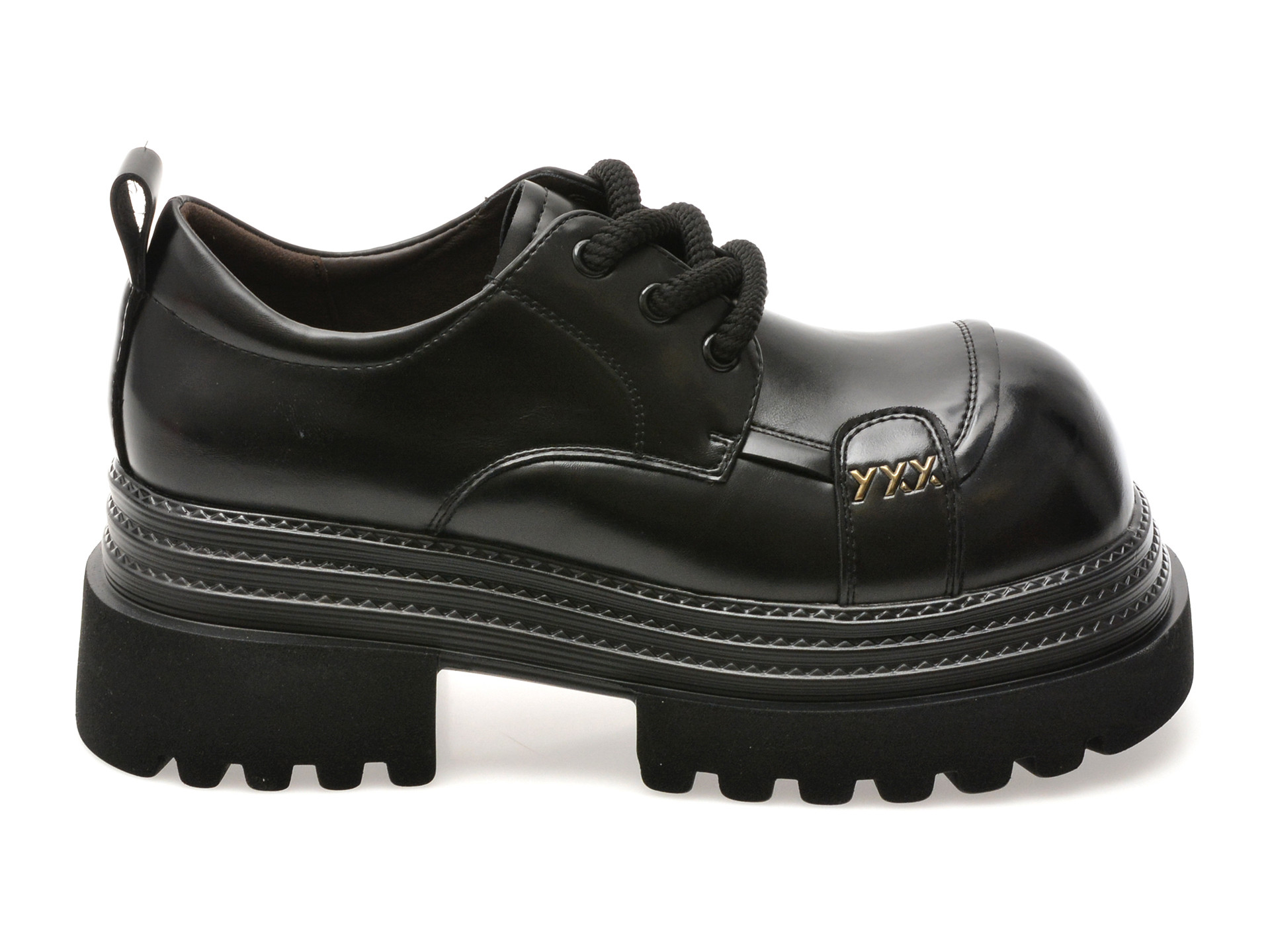 Pantofi GRYXX negri, 6912, din piele naturala