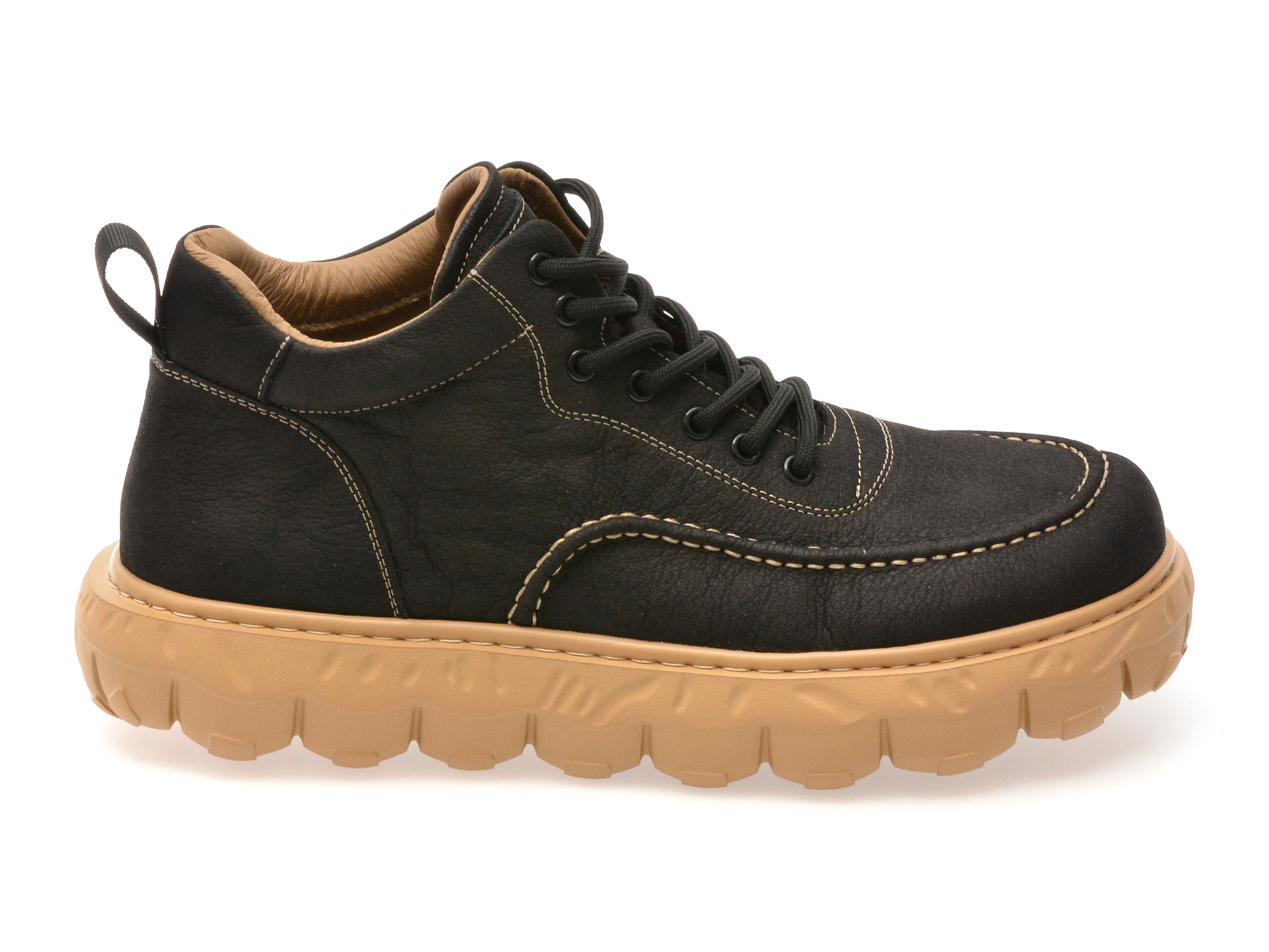 Ghete GRYXX negre, 80017, din piele naturala