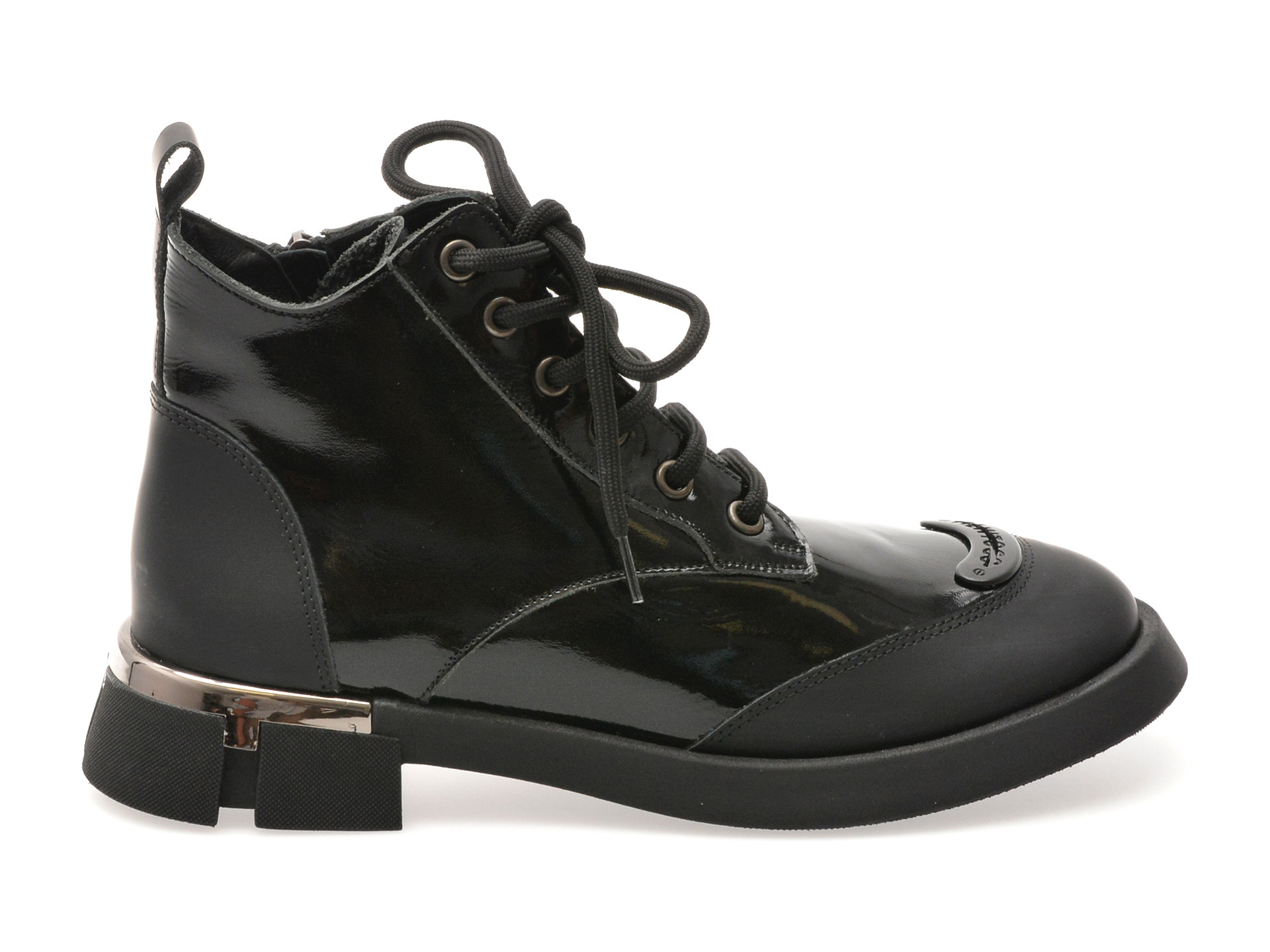 Ghete GRYXX negre, 527314, din piele naturala lacuita