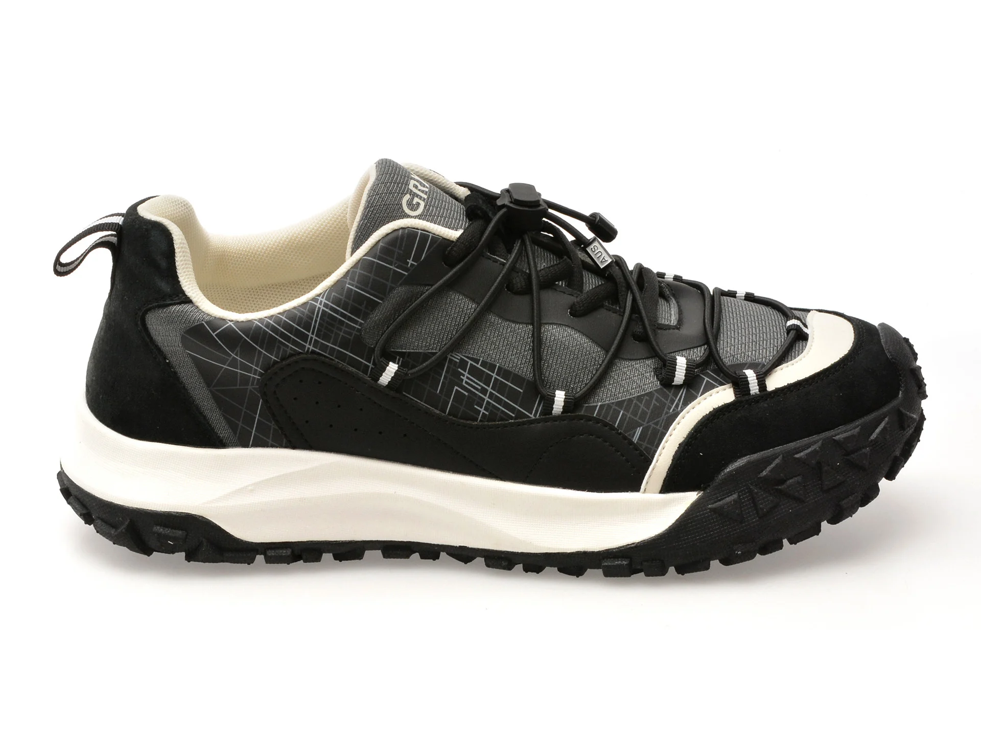 Pantofi sport GRYXX negri, 95502, din material textil