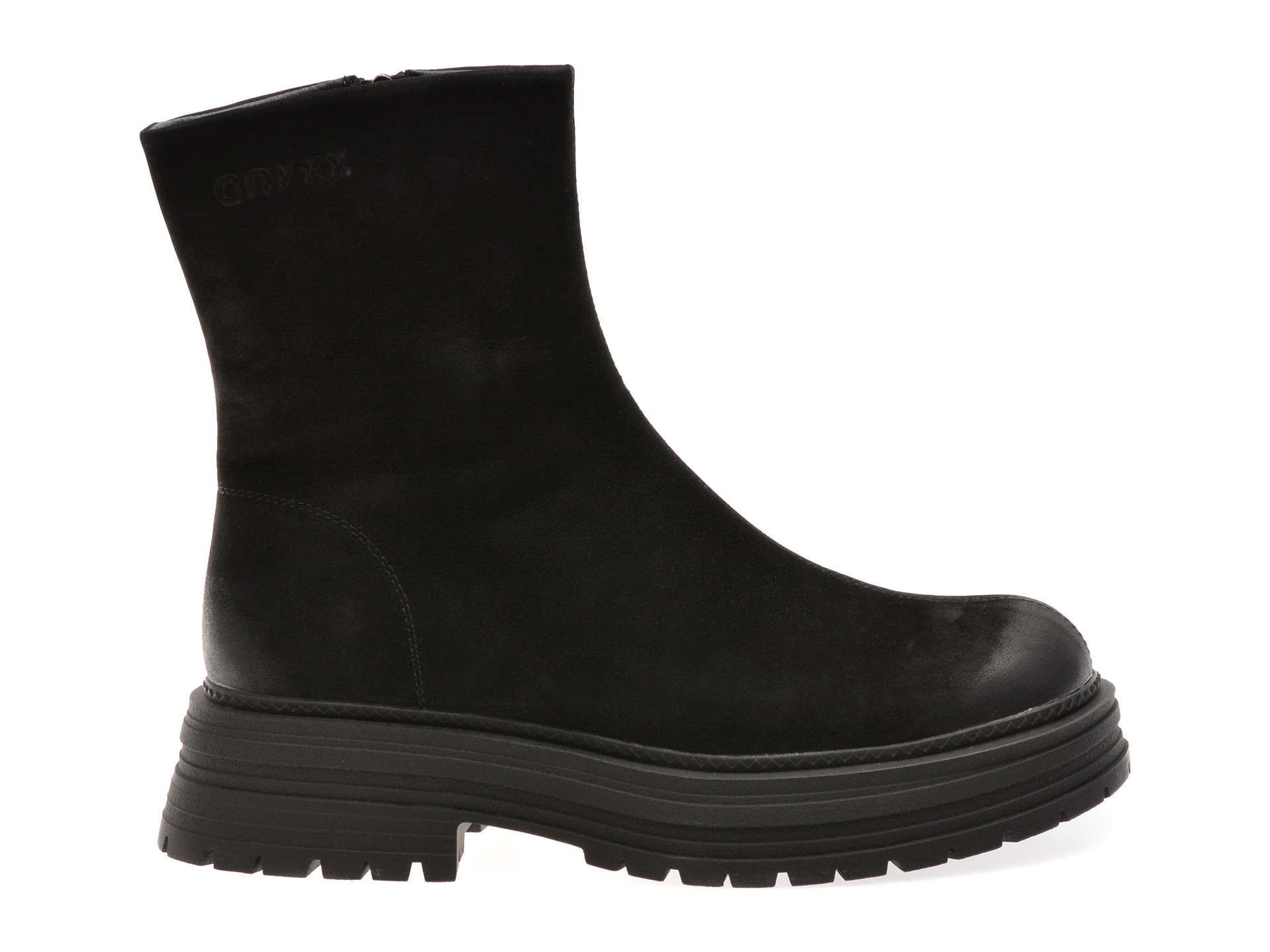 Ghete GRYXX negre, MX01419, din piele naturala