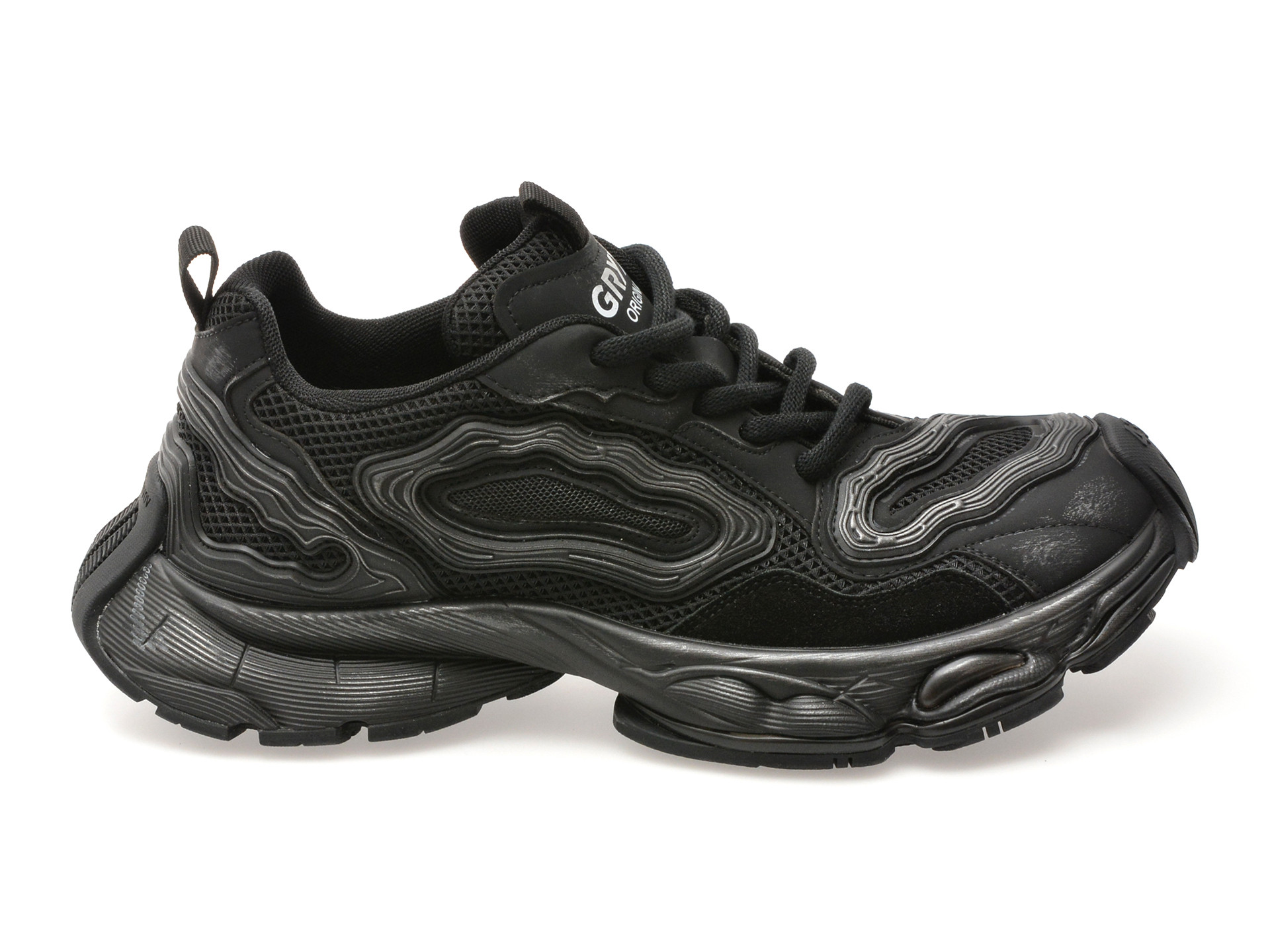 Pantofi sport GRYXX negri, 61030, din material textil