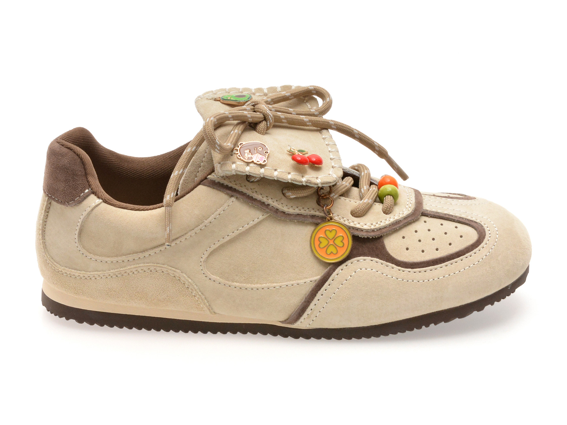 Pantofi sport GRYXX bej, A903, din nabuc