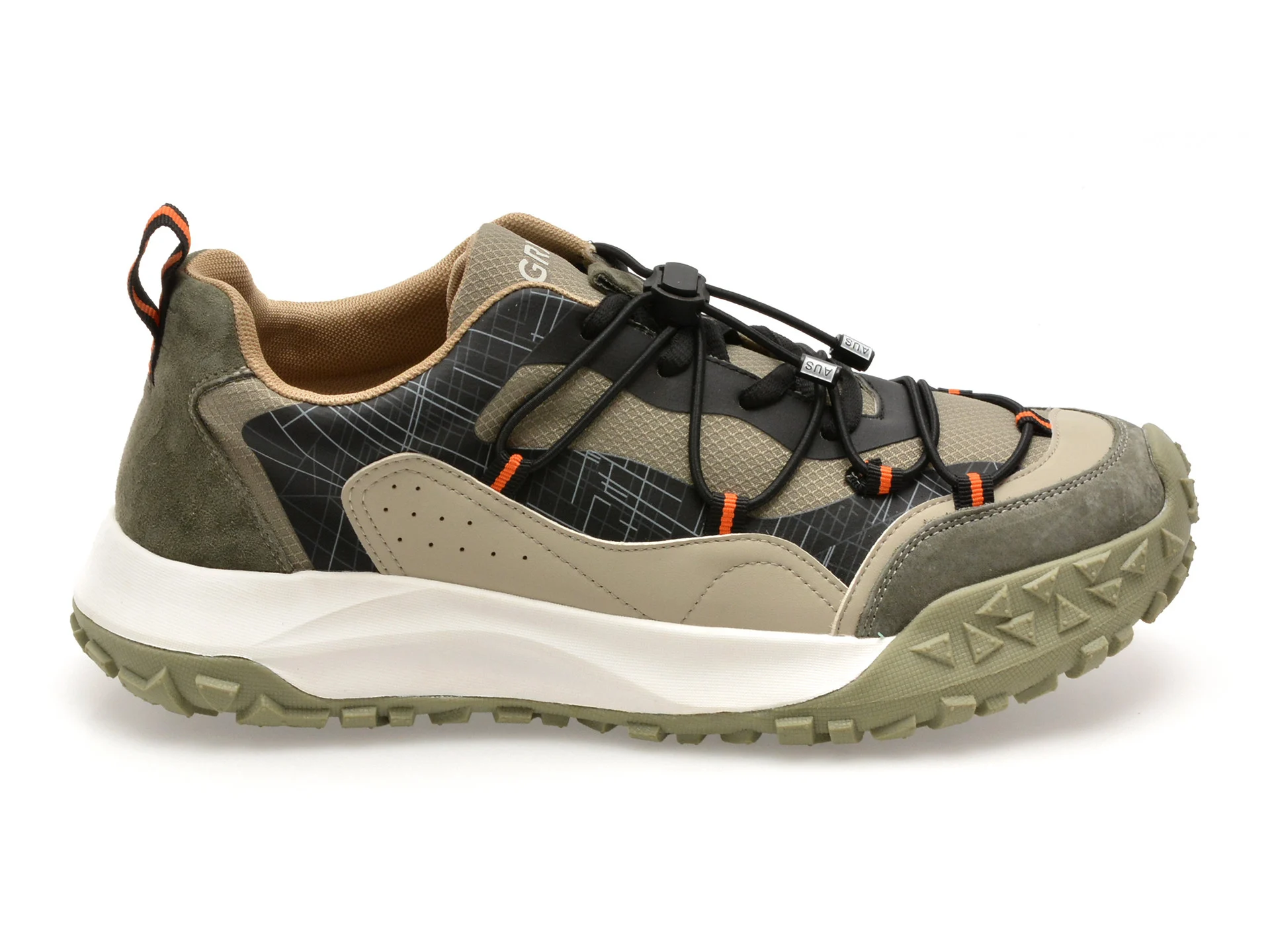 Pantofi sport GRYXX kaki, 95502, din material textil