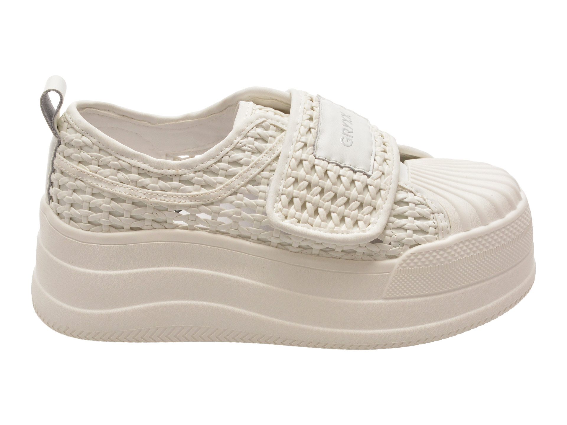 Pantofi sport GRYXX albi, 6771, din piele ecologica