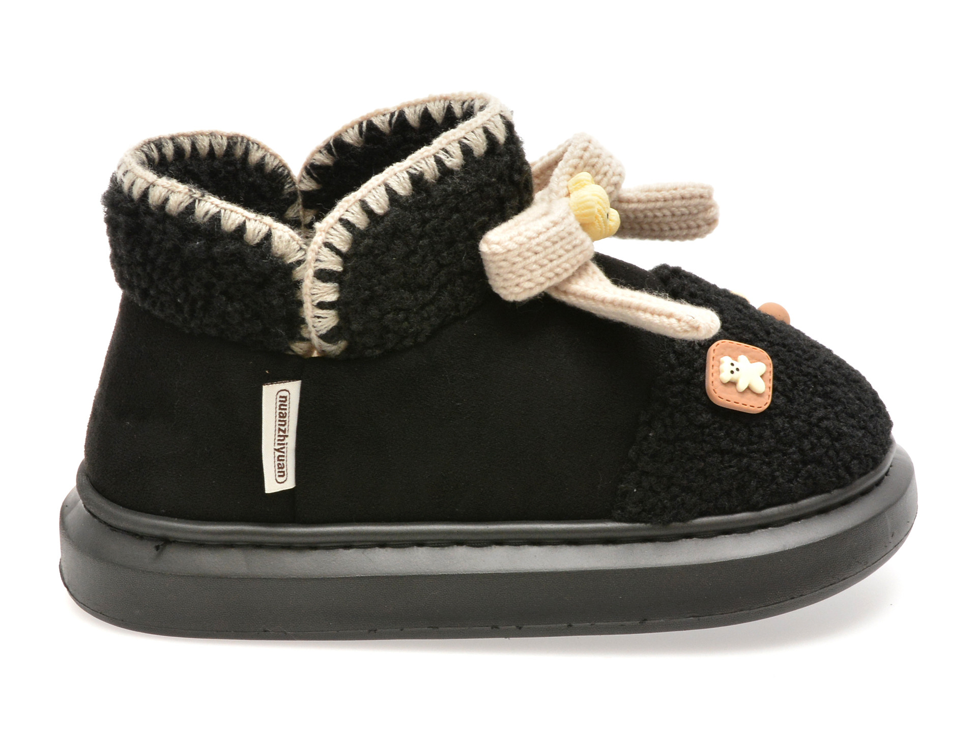 Ghete GRYXX negre, YR2510, din material textil