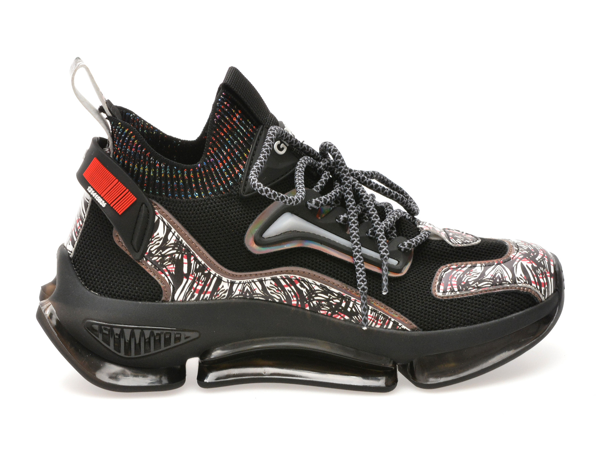 Pantofi sport GRYXX negri, 21018, din material textil