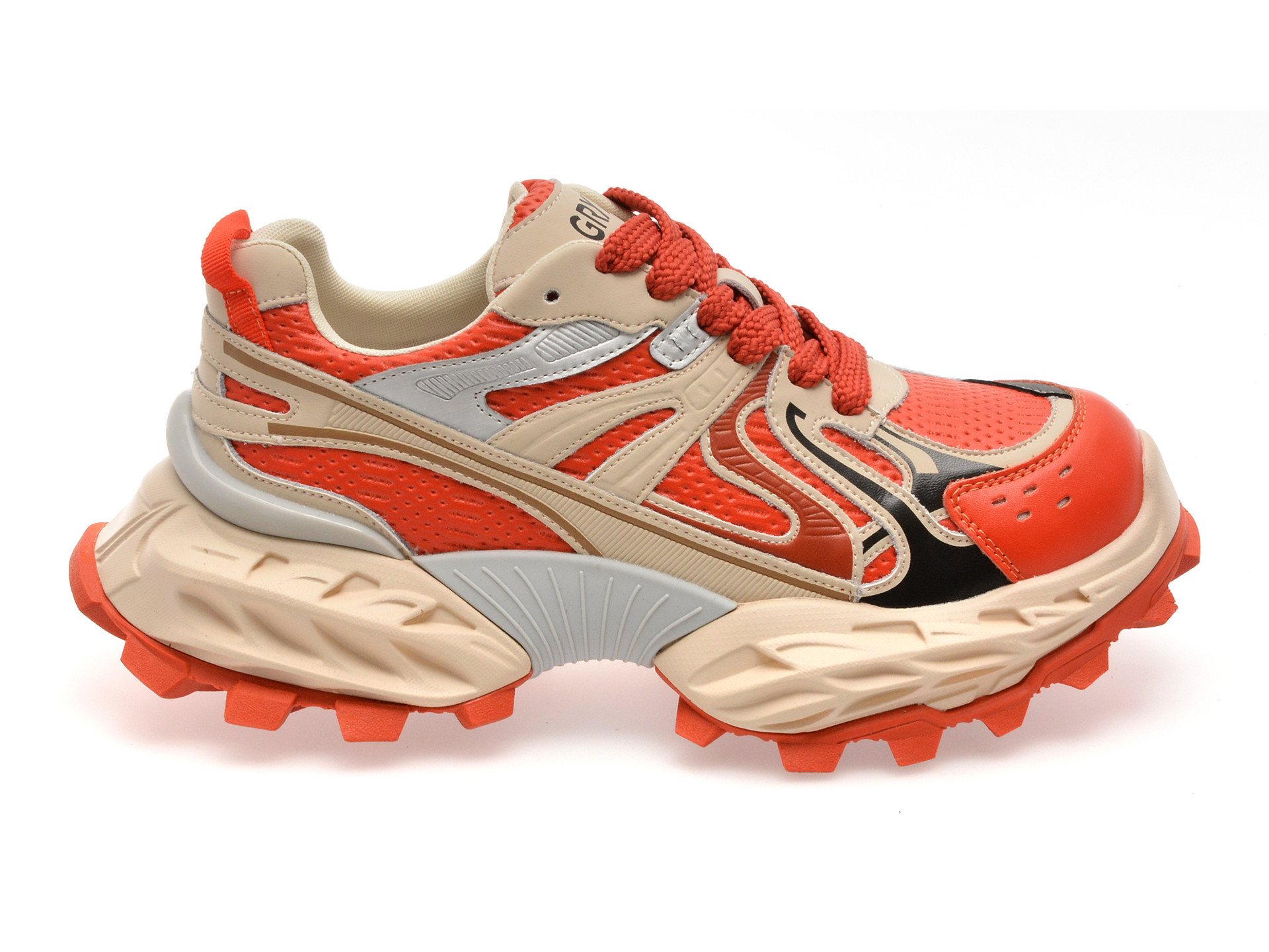 Pantofi sport GRYXX rosii, 8859, din piele naturala