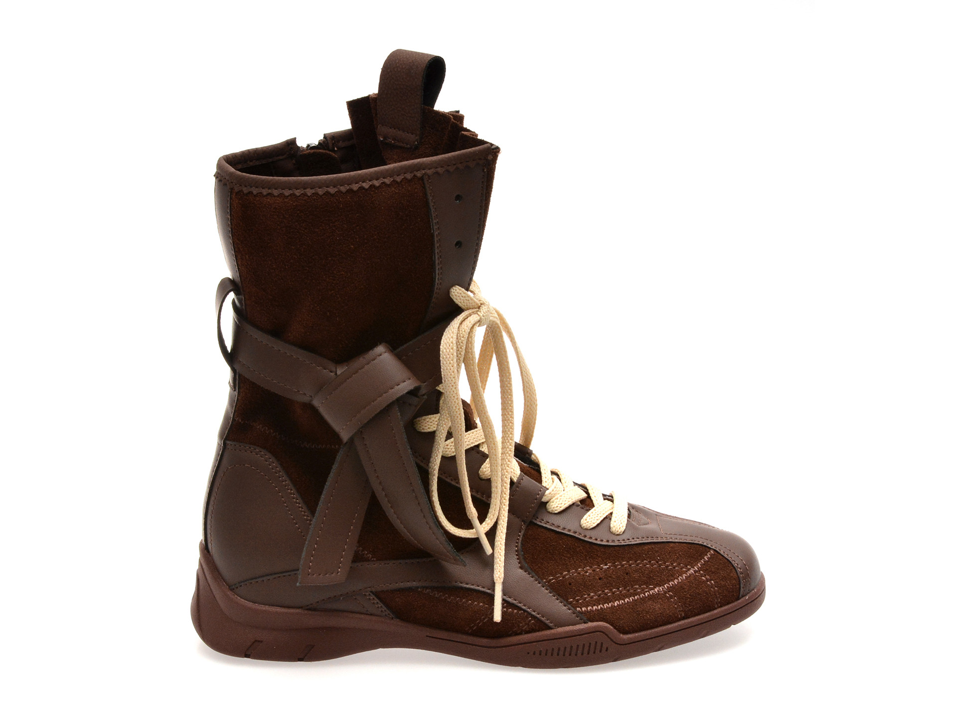 Ghete GRYXX maro, 3301, din piele intoarsa