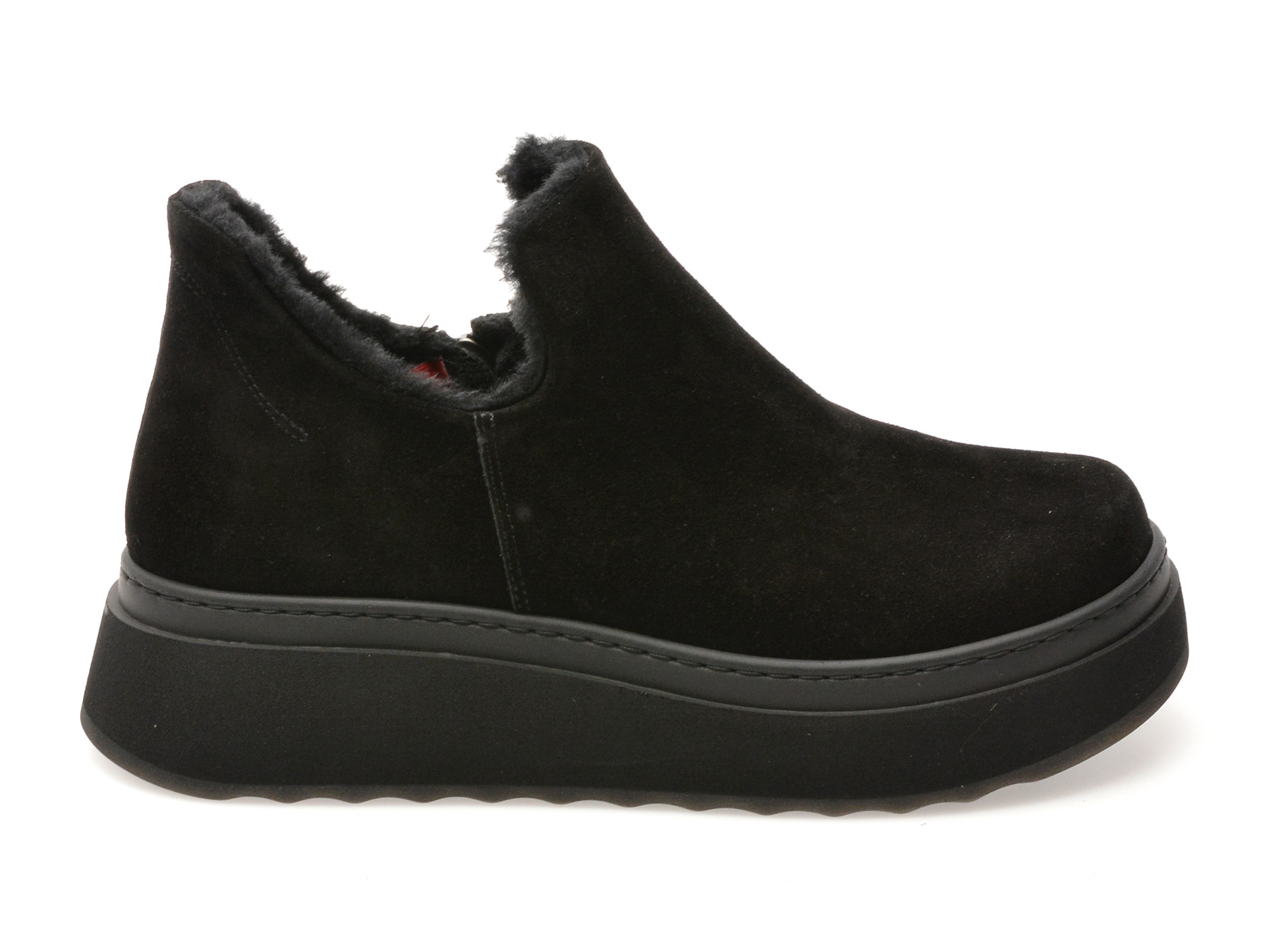 Ghete GRYXX negre, 91724, din piele intoarsa