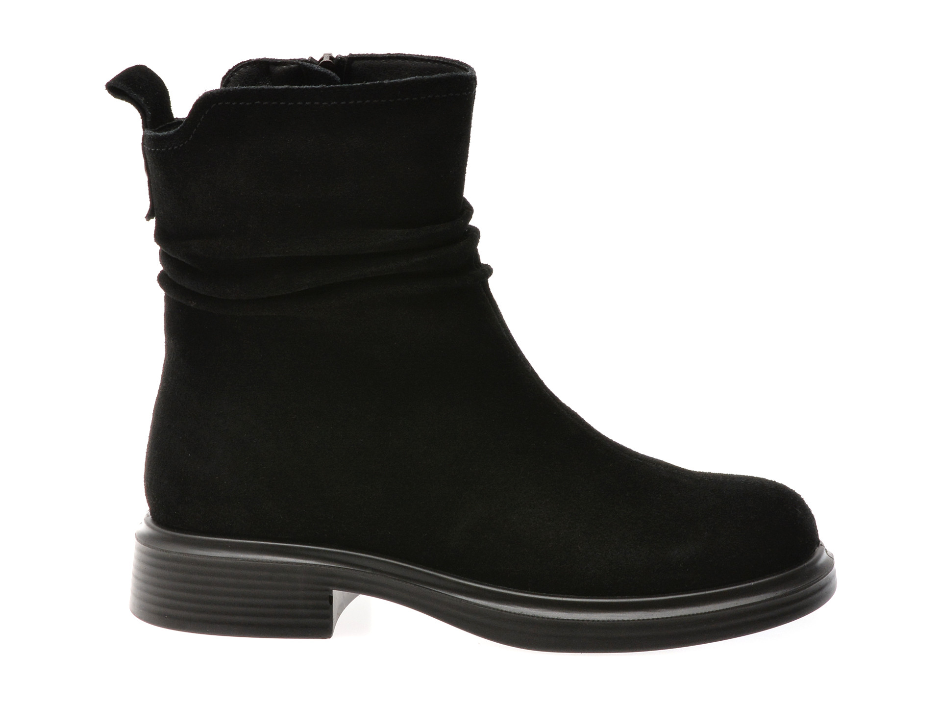 Ghete GRYXX negre, 5103NA, din piele intoarsa