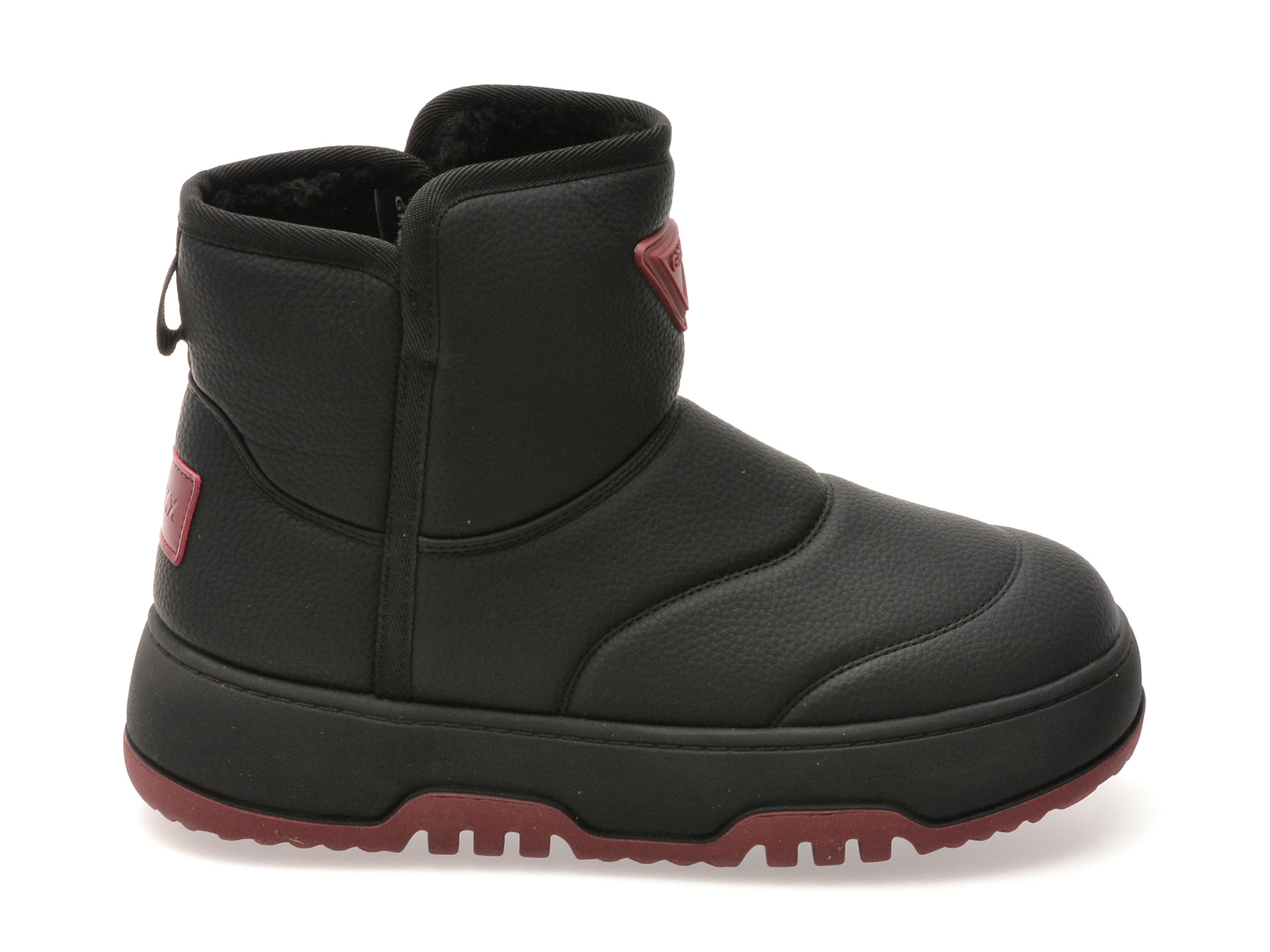 Ghete GRYXX negre, 623D82, din piele ecologica