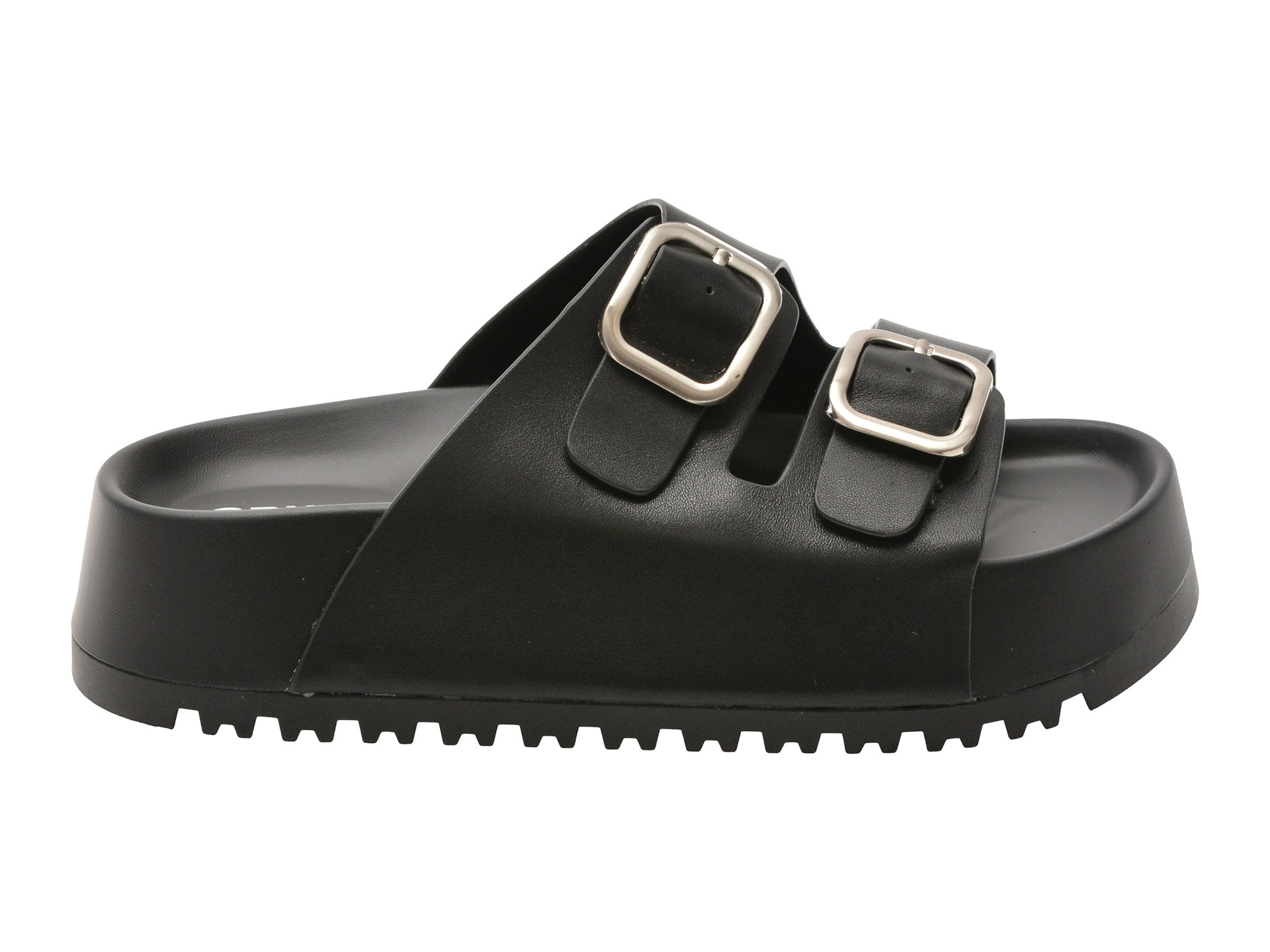 Papuci GRYXX negri, 337120, din piele naturala