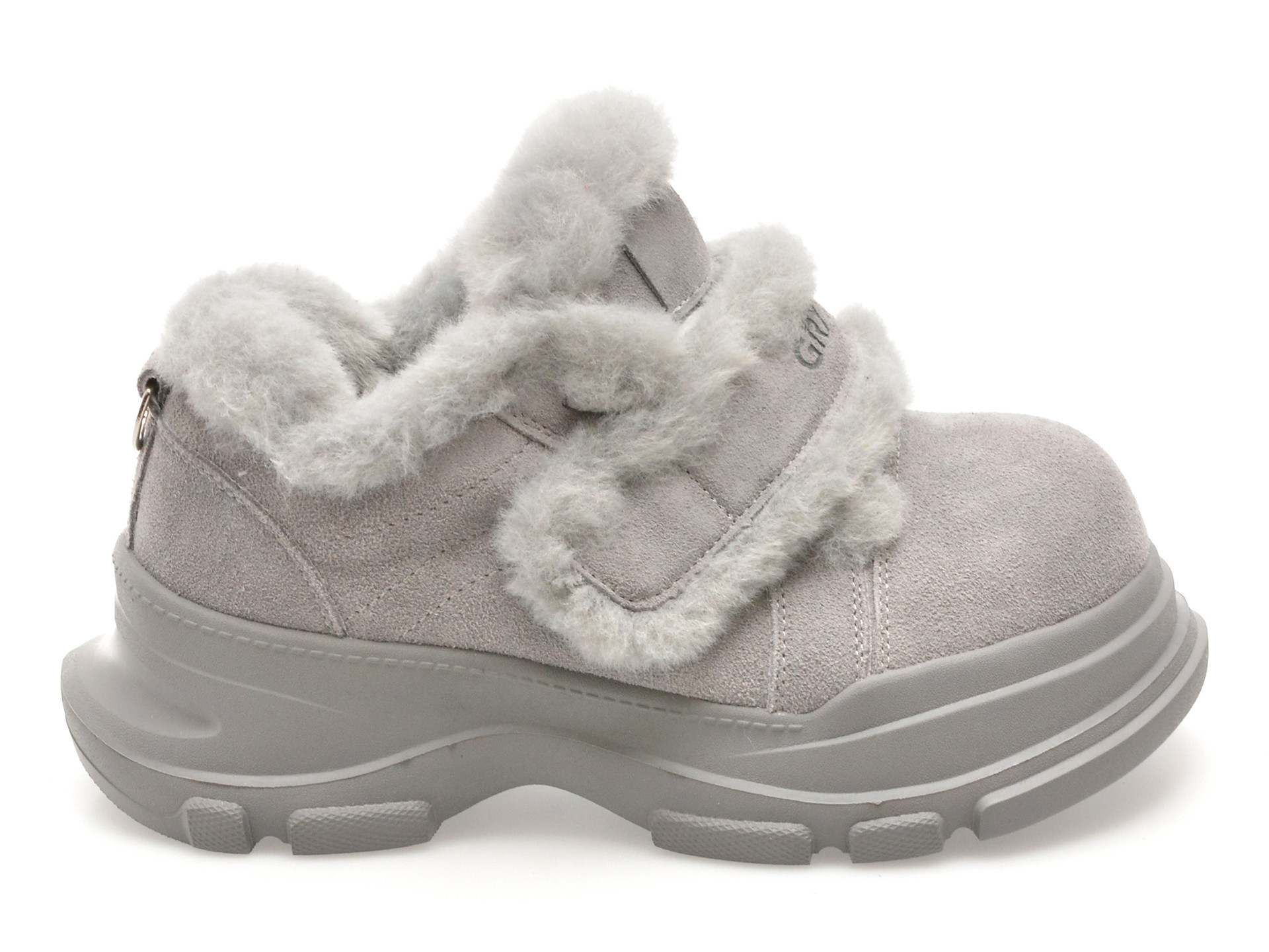 Pantofi GRYXX gri, 2205, din piele intoarsa