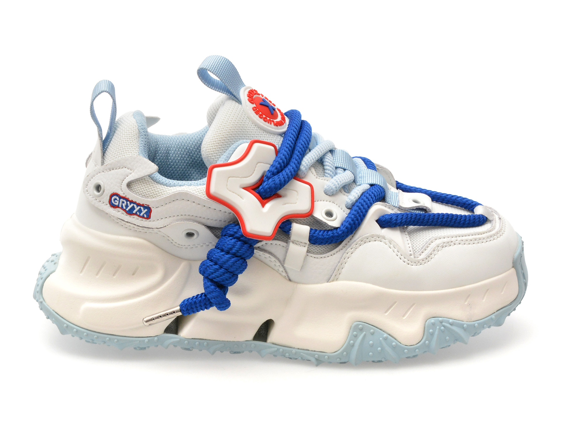 Pantofi sport GRYXX albi, 24126, din material textil
