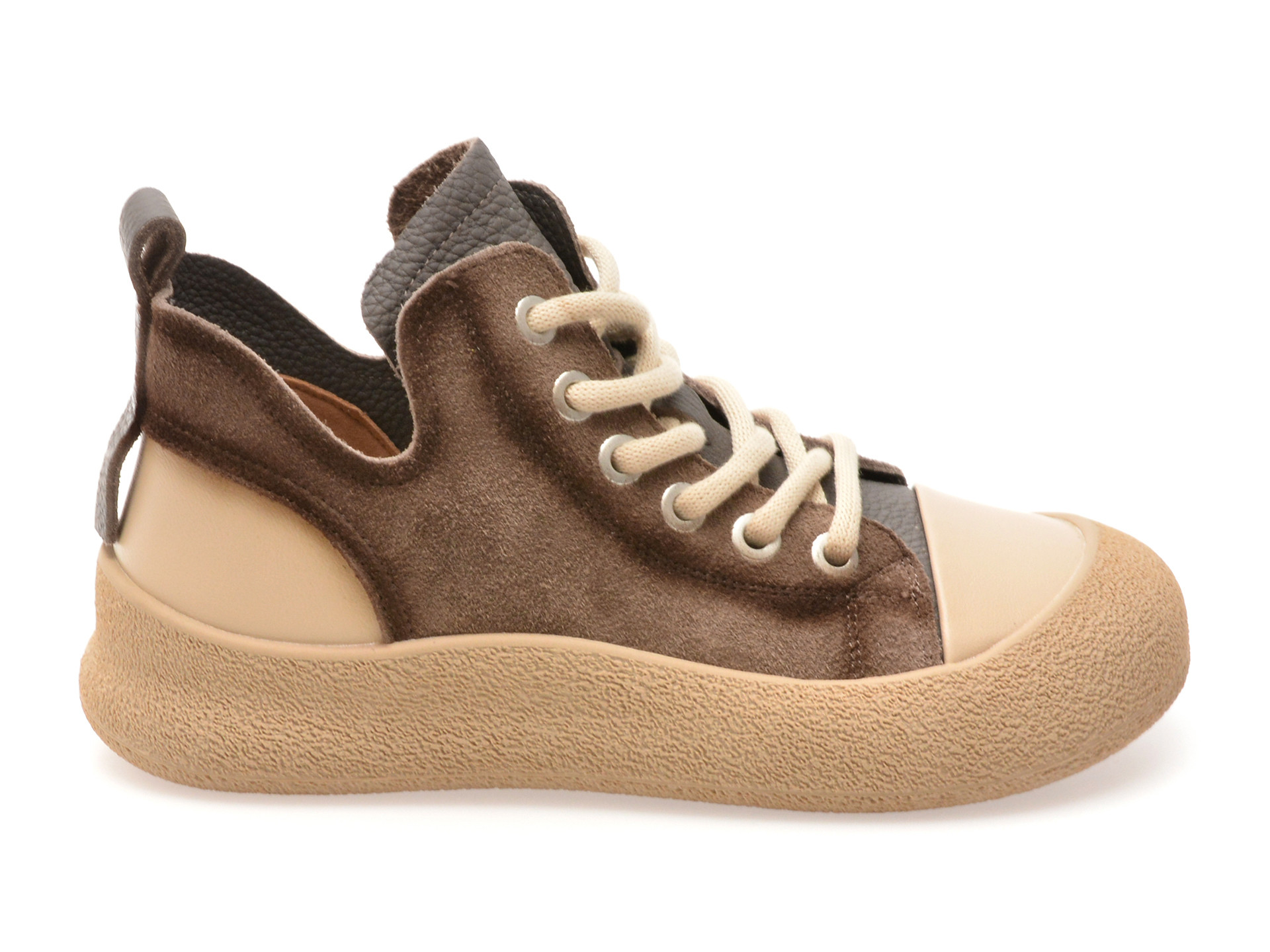 Ghete GRYXX gri, 2751, din piele intoarsa