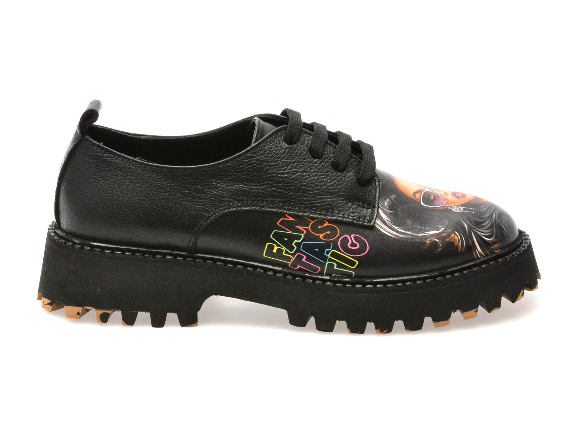 Pantofi GRYXX negri, 5962300, din piele naturala