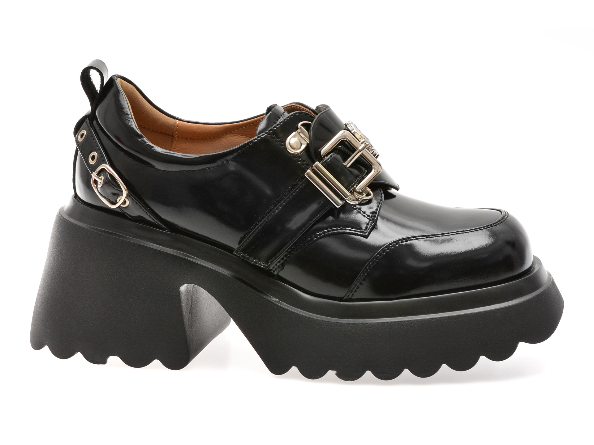 Pantofi GRYXX negri, 25012, din piele naturala