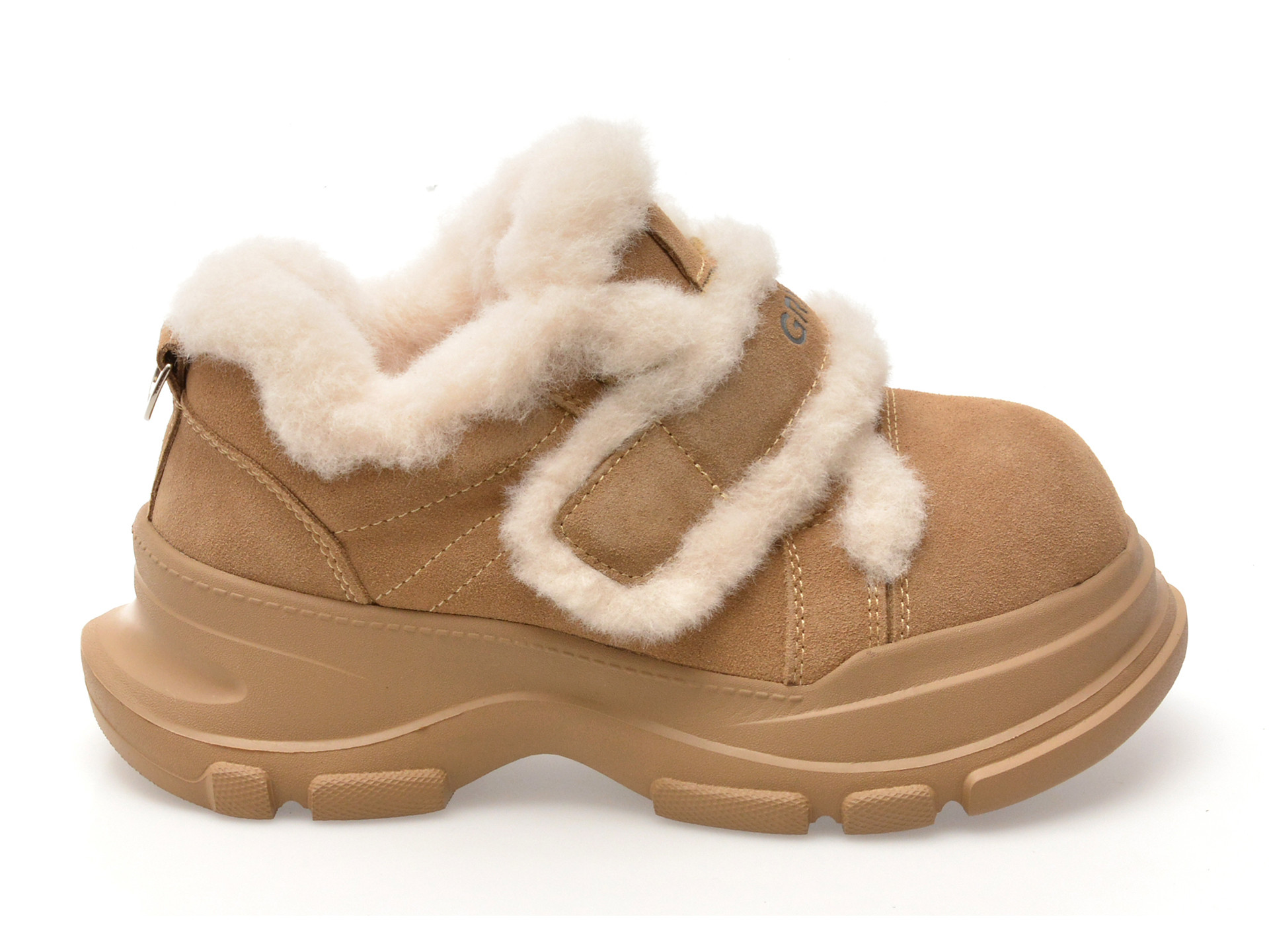 Ghete GRYXX maro, 2205, din piele intoarsa