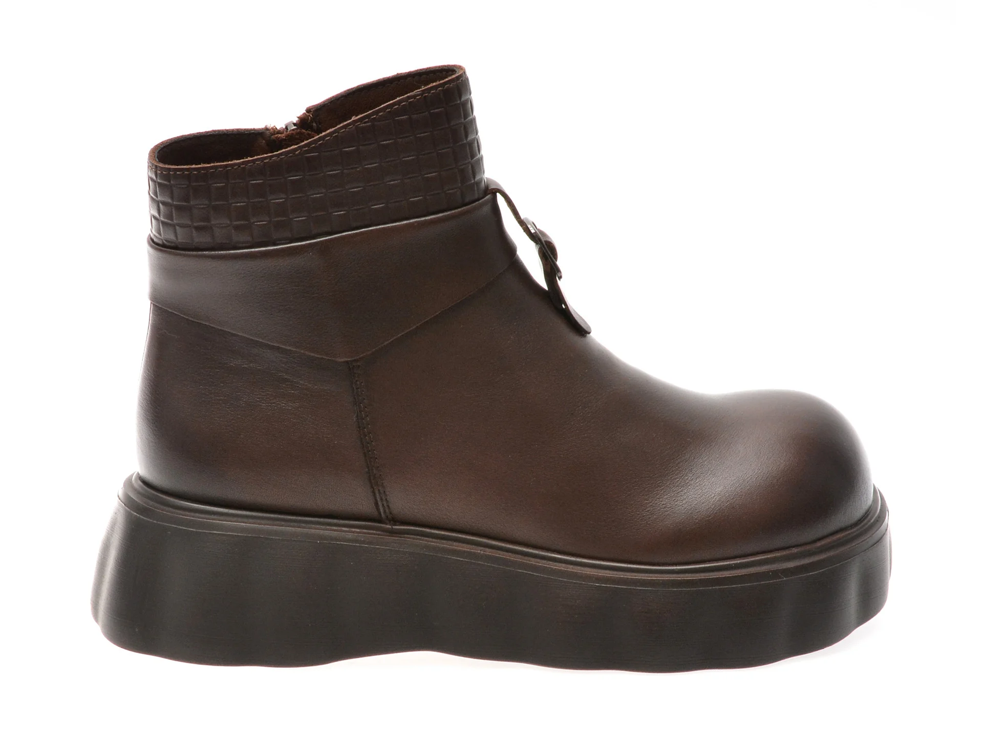 Ghete GRYXX maro, 9289, din piele naturala