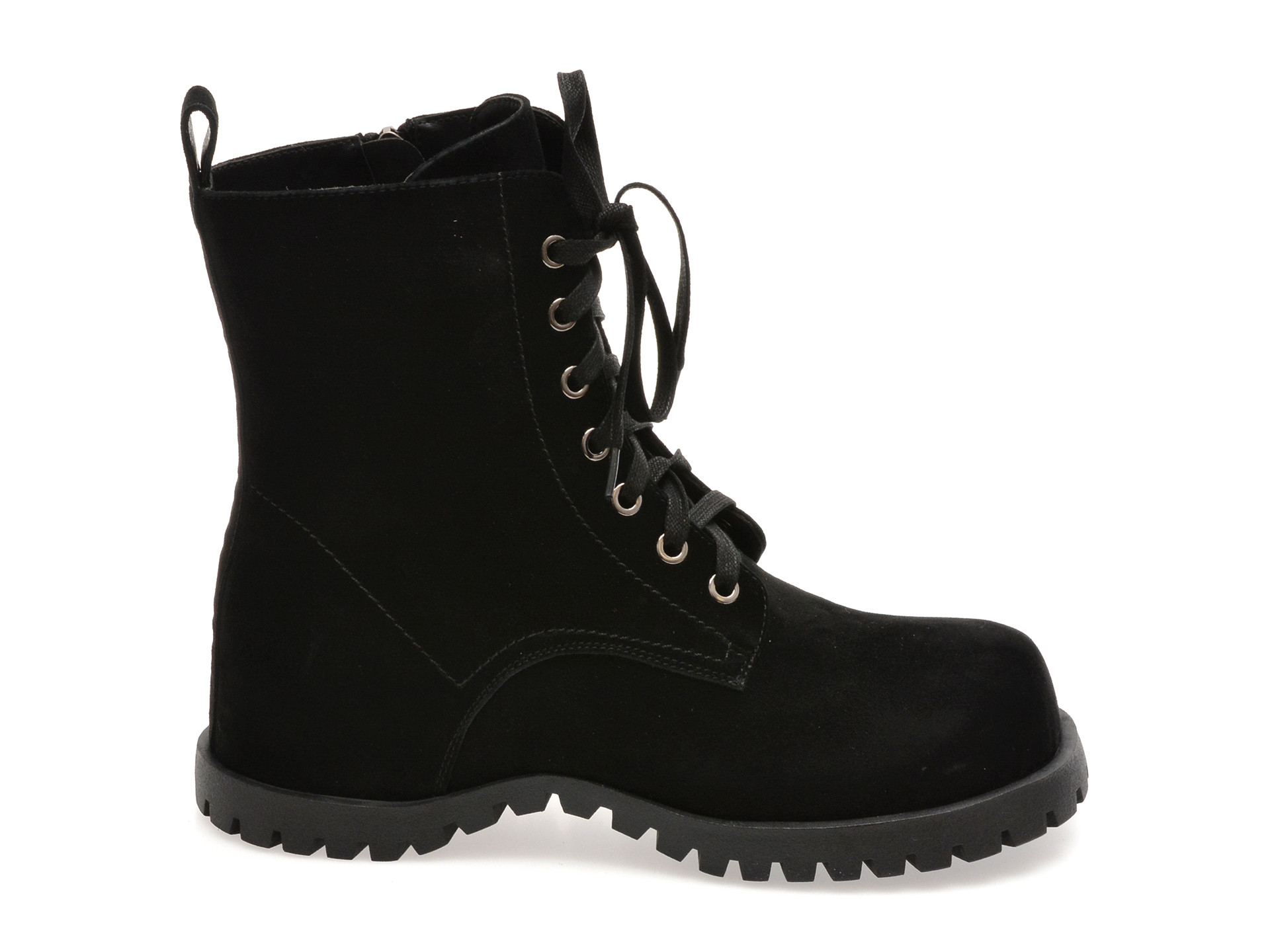 Ghete GRYXX negre, 2559, din piele intoarsa