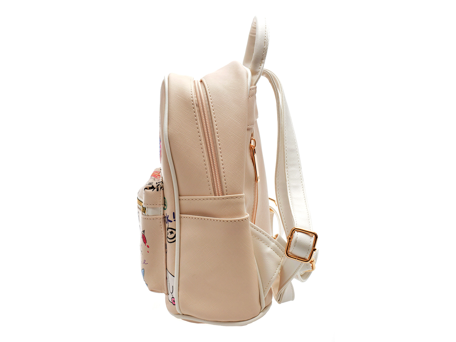 Rucsac GRYXX alb, 2.3E+202, din piele ecologica