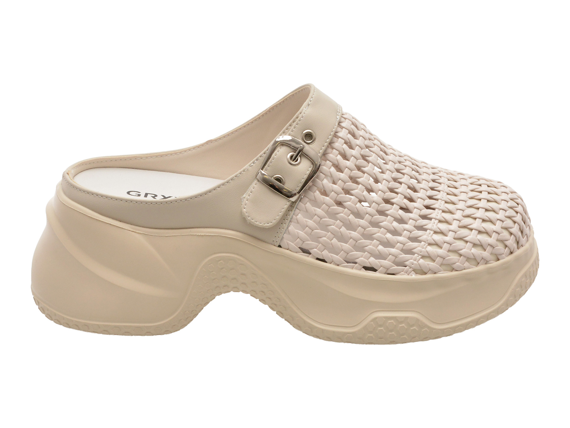 Papuci GRYXX bej, 2511, din piele ecologica