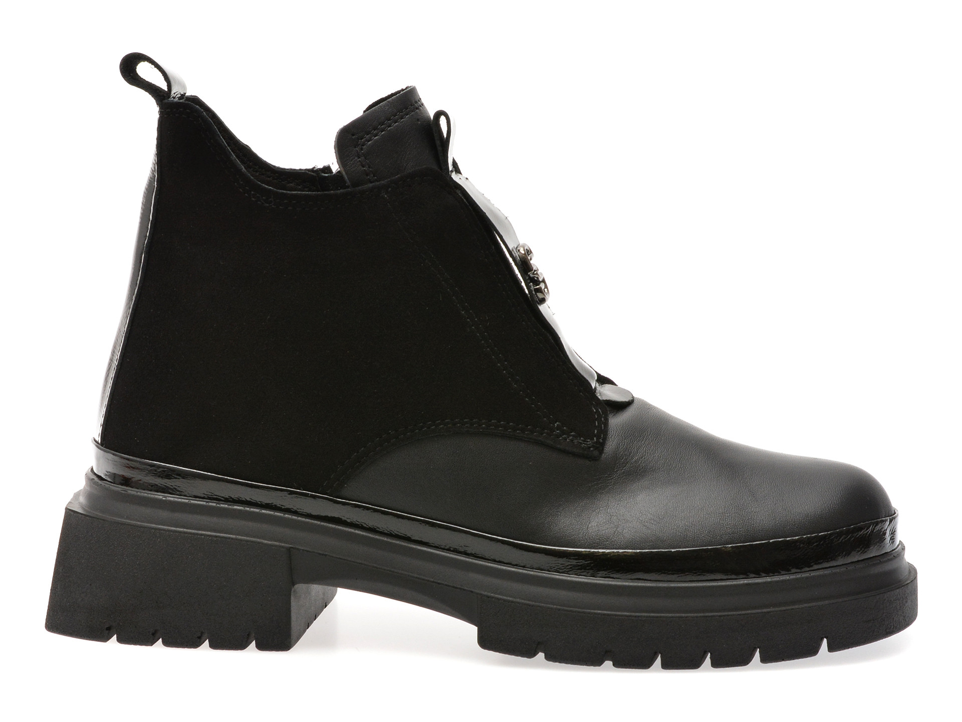 Ghete GRYXX negre, 386465, din piele naturala