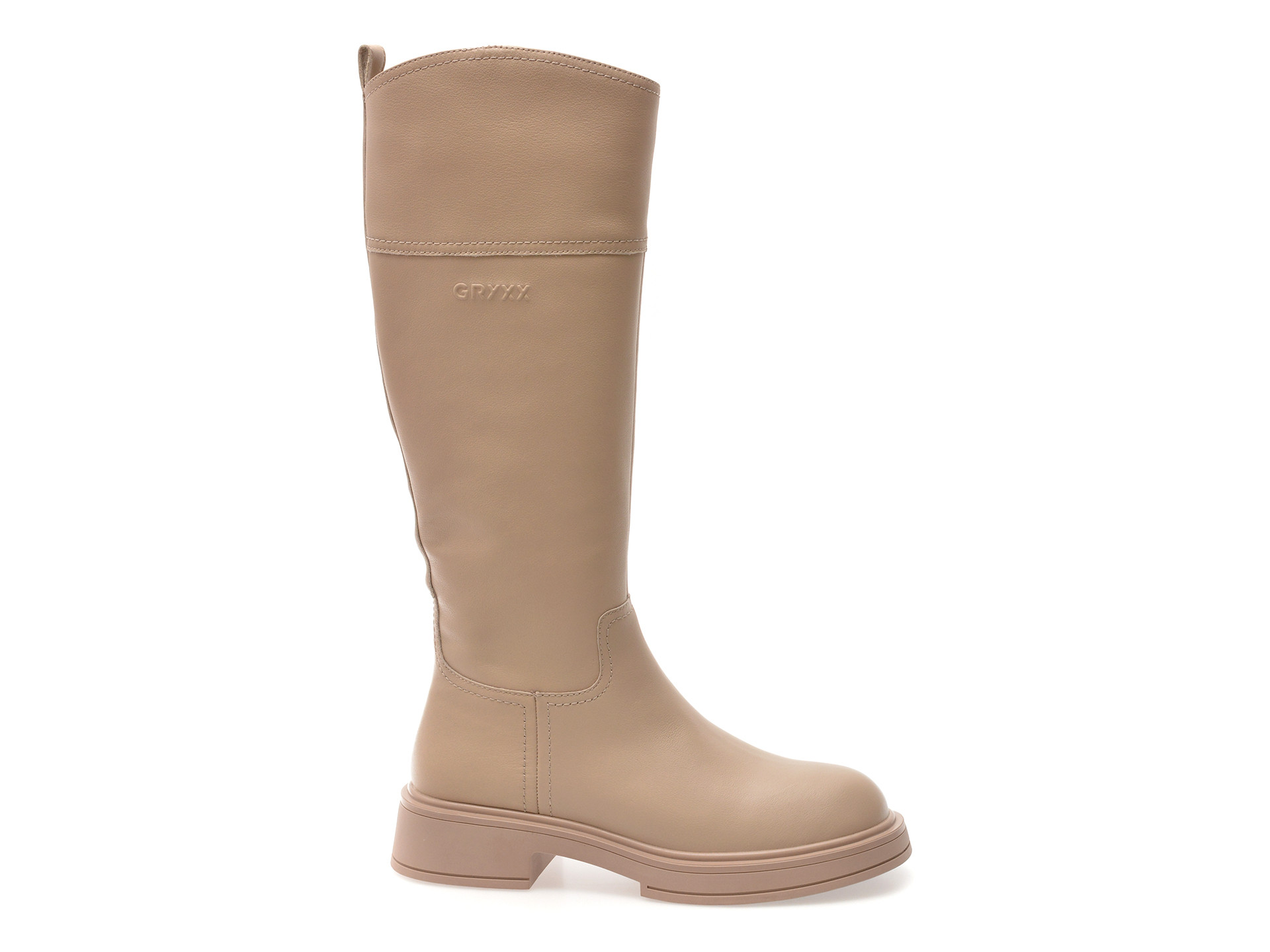 Cizme GRYXX bej, 9280, din piele naturala