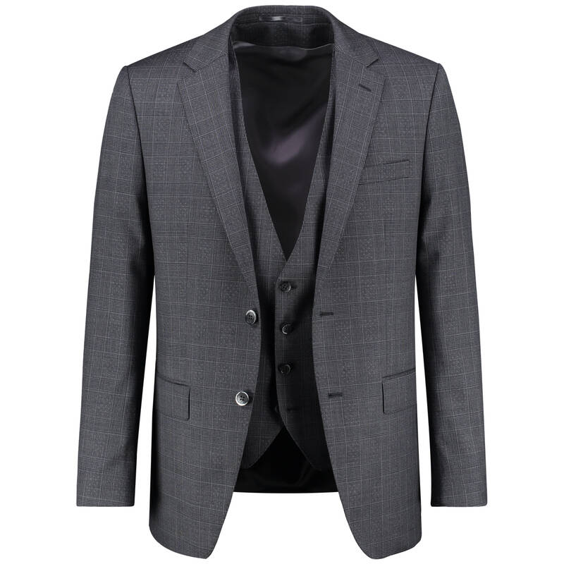 JAM SAXON YELEKLİ GRİ TAKIM ELBİSE