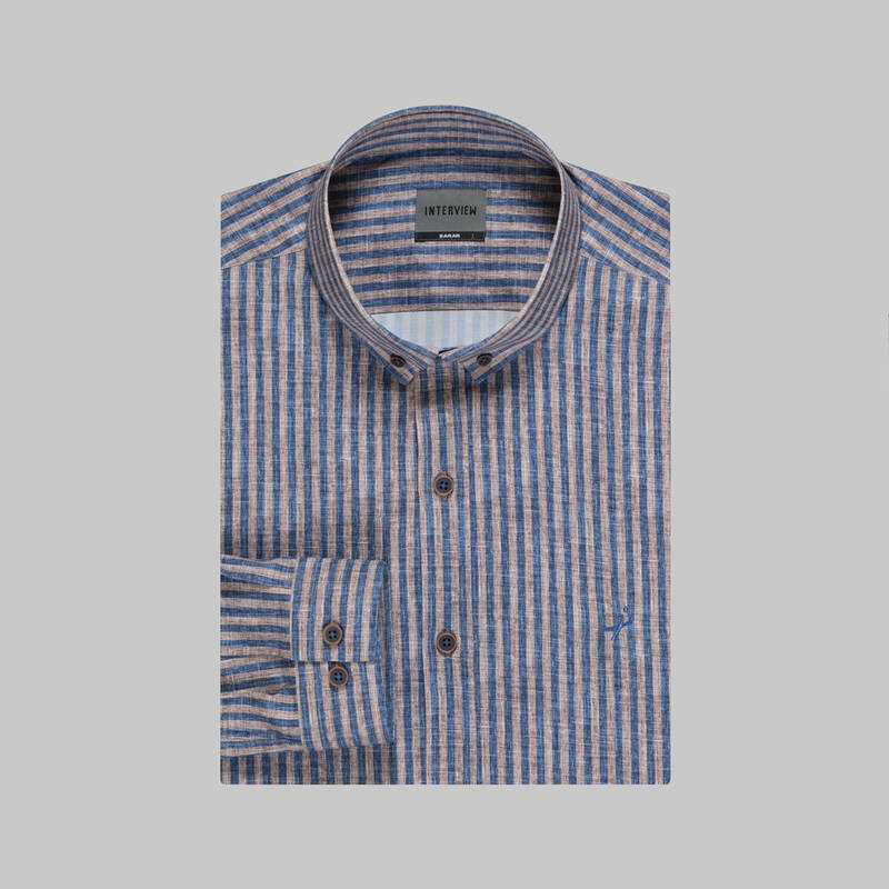 GOIAS ÇİZGİLİ PARLEMENT GÖMLEK