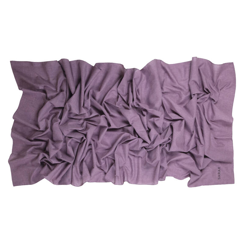 SİYAH PAMUK KETEN ŞAL