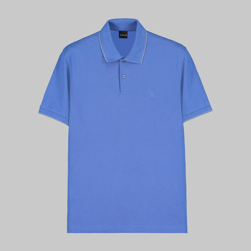 SARAR POLO YAKA KOYU MAVİ T-SHIRT