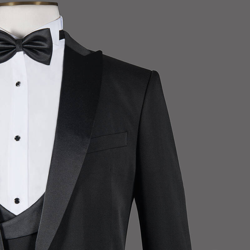 HAPPY NIGHT CARLO YELEK PAPYON TAKIM SİYAH SMOKİN