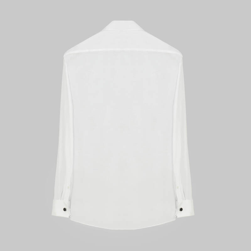 HLS GENİŞ MANŞET BEYAZ GÖMLEK