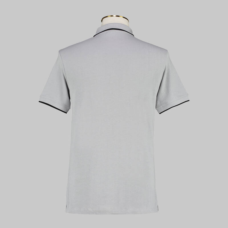 DÜĞMELİ POLO YAKA SİYAH T-SHIRT