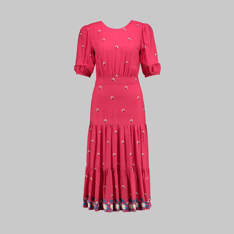 CAROLİN KIRMIZI ELBİSE