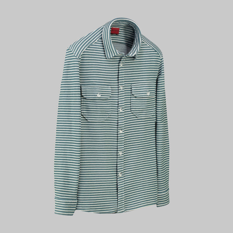 K-6 ÇİZGİLİ YEŞİL GÖMLEK