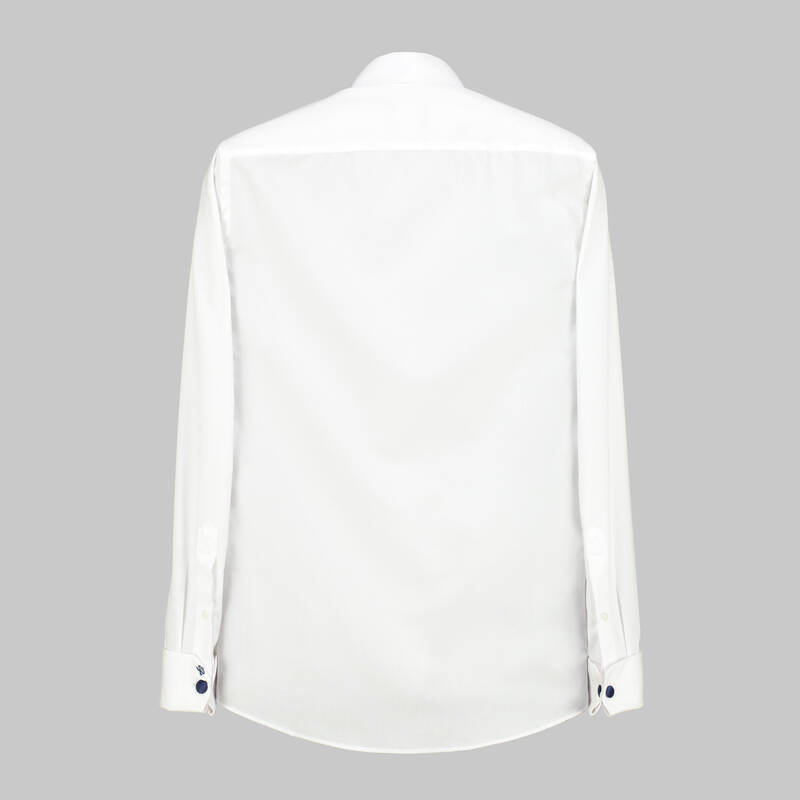 ILIE.AL BEYAZ SMOKİN GÖMLEK