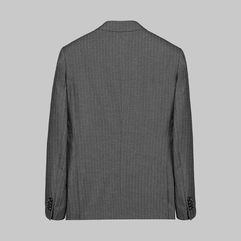 GOLDEN RESTA ÇİZGLİ GRİ TAKIM ELBİSE