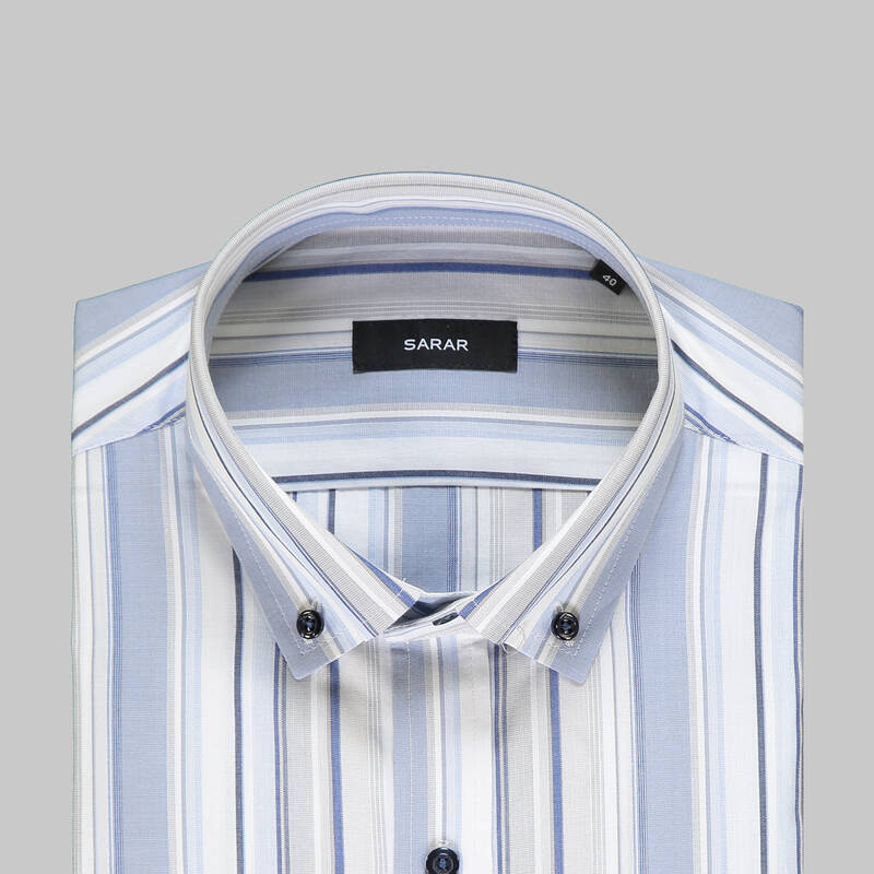 ELETA SLIMEO ERKEK MAVİ GÖMLEK