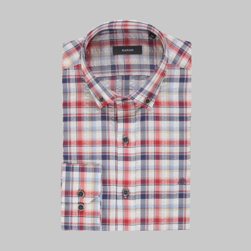 ELETA SLIMEO KIRMIZI GÖMLEK