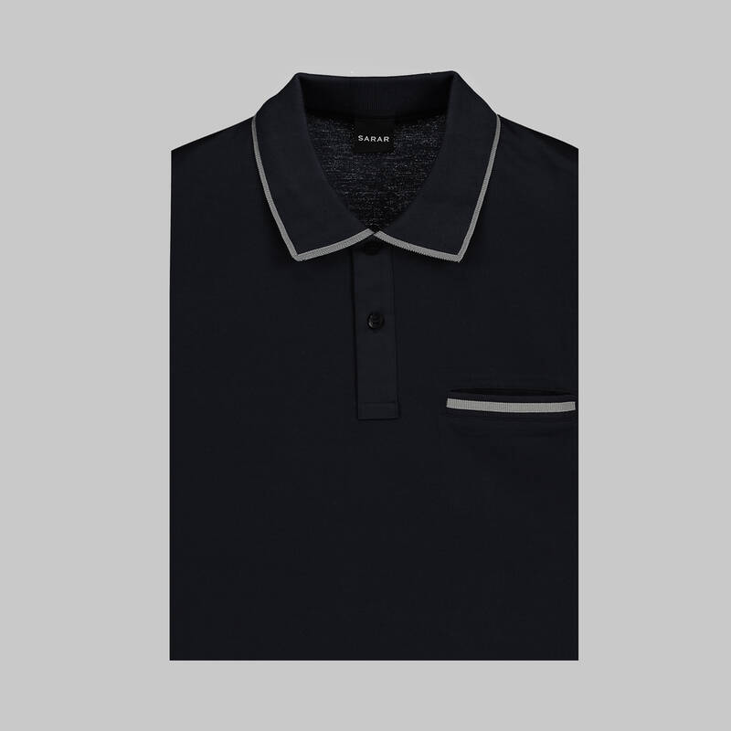 POLO YAKA CEP DETAYLI BORDO TİŞÖRT