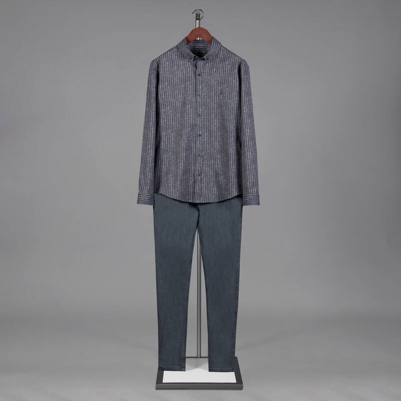 GOIAS ÇİZGİLİ PARLEMENT GÖMLEK