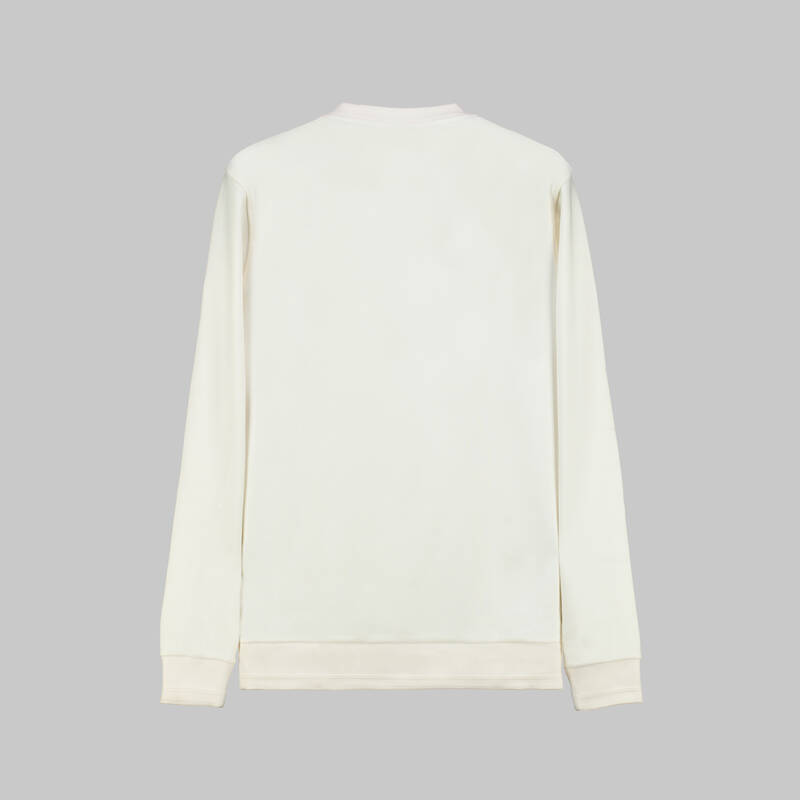 BİSİKLET YAKA EKRU SWEATSHIRT