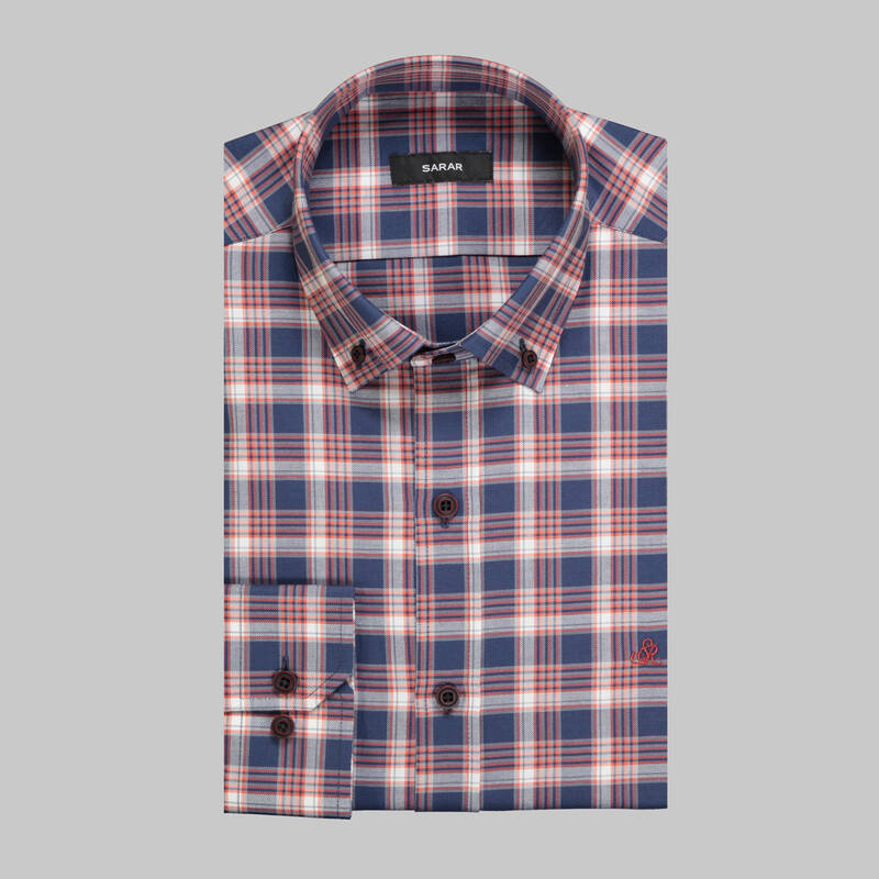 ELETA UZUN KOL KIRMIZI SLIM GÖMLEK